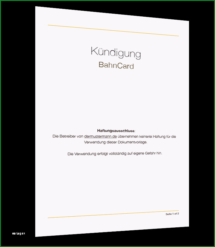 kuendigung bahncard