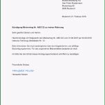 Unglaublich original Musterschreiben Kündigung Mietvertrag Wohnung