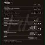 Unglaublich Preisliste Vorlage Friseur Befriedigend Preisliste Mit