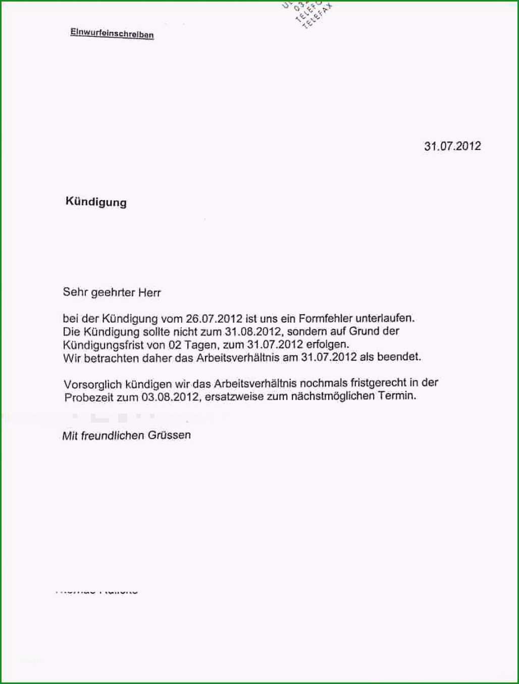 kundigungsschreiben wohnung muster