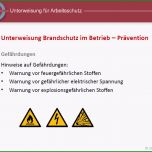 Unglaublich Unterweisung Brandschutz Prävention Vorlage Zum Download