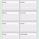 Unglaublich Wochenplan Vorlage Als Pdf Download Zum Ausdrucken