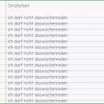 Unvergesslich 12 Strafarbeit Verhalten Im Unterricht Zum Abschreiben