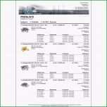 Unvergesslich 15 Vorlage Preisliste