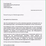 Unvergesslich Anschreiben Bewerbung Meinebewerbung