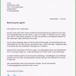 Unvergesslich Bewerbungsschreiben Muster Bewerbungsschreiben Lagerist