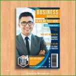 Unvergesslich Business Magazin Cover Vorlage Mit Foto