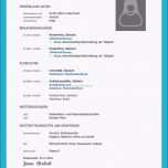 Unvergesslich Lebenslauf Vorlage Studium Kostenloser Download