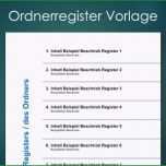Unvergesslich ordnerregister Vorlage Deckblatt