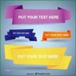 Unvergesslich origami Stil Banner Vorlagen