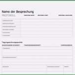 Unvergesslich Protokoll Vorlage Word Wunderbar Protokollvorlage