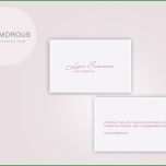 Unvergesslich Visitenkarte Vorlage Business Card Lina touch Pink